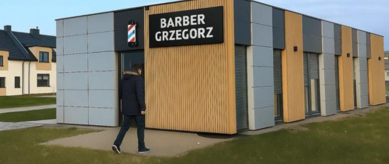 kontener barber shop