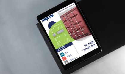 container storage data sheet
