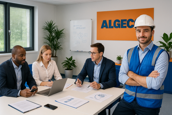 Working Team in office