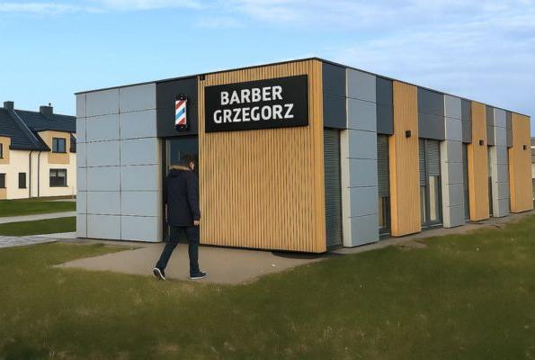 kontener barber shop