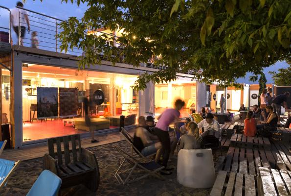 Strefa relaksu na festiwalu